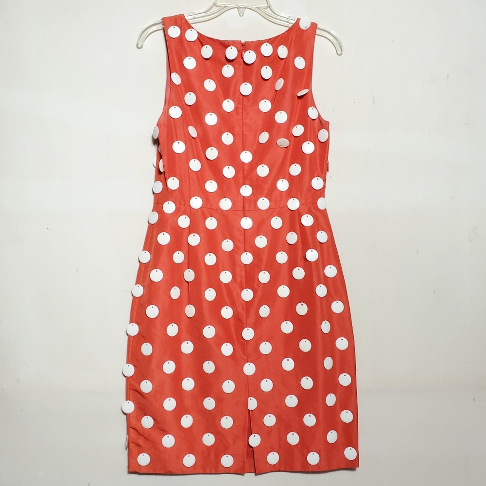 Carlisle Dress Silk Orange White flat Beads Size 4